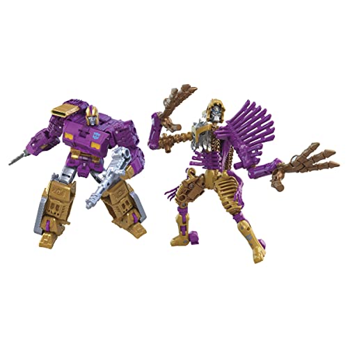 Hasbro Transformers Generations Legacy-Wreck 'N Rule-Kollektion, Comic-Universe Impactor und Spindel, exklusiv bei Amazon, ab 8 Jahren, 14 cm, mehrfarbig (F3080) von Transformers