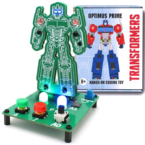 Optimus Prime Transformers Codierungsspielzeug von Let's Start Coding für Kinder ab 8 Jahren, um echte Computerprogrammierung durch praktische Projekte zu lernen von Transformers