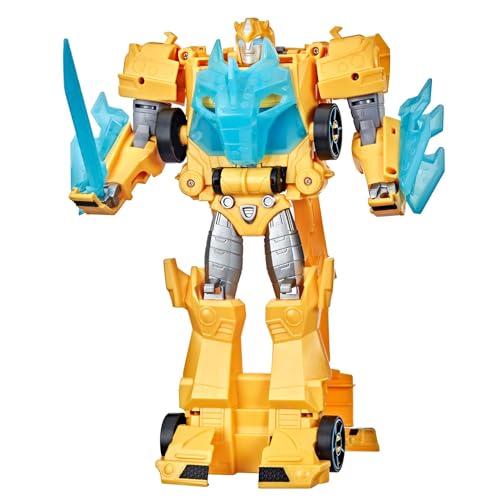 Transformers Spielzeug Bumblebee Cyberverse Adventures Roll N’ Change Bumblebee Action-Figur zum Anschieben, ab 6 Jahren, 25 cm, F2730, Multi von Transformers