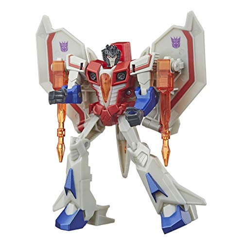 Transformers Bumblebee Cyberverse Adventures Action Attackers Warrior Class Starscream Actionfigur, Starseeker Missile Move, 13,7 cm von Transformers