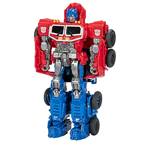 Transformers Bumblebee Cyberverse Adventures Dinobots Unite Smash Changer Optimus Prime Figur, 22,5 cm, F8067, Multi von Transformers