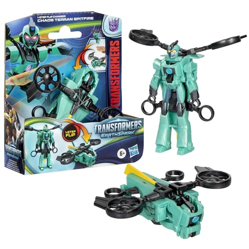 Transformers EarthSpark 1-Step Flip Changer Chaos Terran Spitfire Action-Figur von Transformers