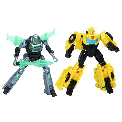 Transformers EarthSpark Cyber-Combiner Bumblebee und Mo Malto Action-Figuren von Transformers