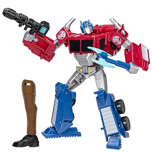 Transformers EarthSpark Optimus Prime Class Deluxe-Figur, 12,5 cm, Roboter-Spielzeug für Kinder, ab 6 Jahren von Transformers