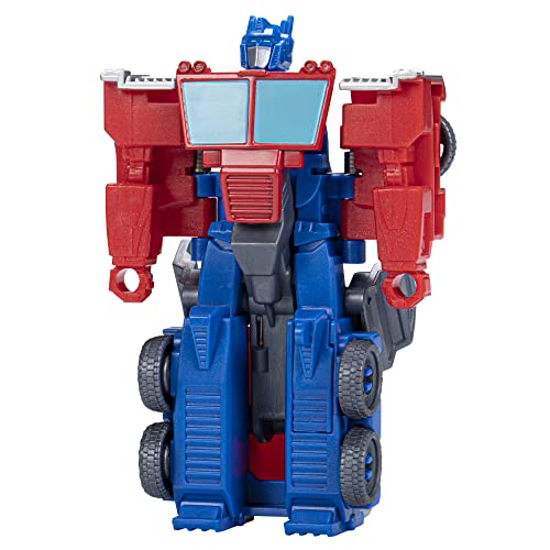 Transformers Spielzeug EarthSpark 1-Step Flip Changer Optimus Prime, Action-Figur (10 cm), Roboterspielzeug, ab 6 Jahren von Transformers