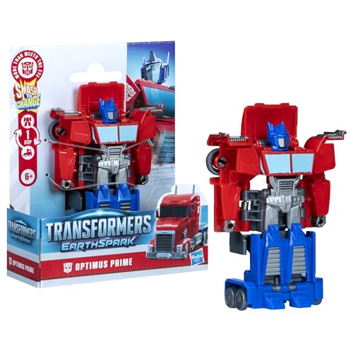 Transformers EarthSpark 1-Step Smash Changers Optimus Prime Action-Figur von Transformers