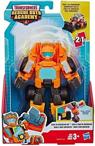 Transformers Playskool Heroes Rescue Bots Wedge, der Baustellen-Bot, verwandelbarer Spielzeug-Roboter, 15 cm Action-Figur zum Sammeln, Spielzeug für Kinder ab 3 Jahren von Transformers
