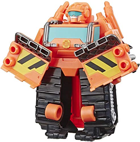 Transformers E5366-E5700 Plays Roboter Playskool Heroes Rescue Academy Wedge The Construction-Bot Converting Toy, 11,4 cm Figur, Spielzeug für Kinder ab 3 Jahren von Transformers