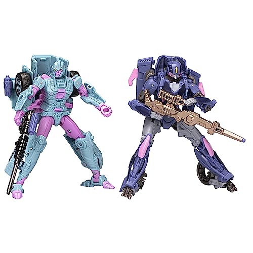 Transformers Legacy Evolution Deadeye Duel 2er-Pack Senate Guard Autobot Javelin & Ascenticon Kaskade Figuren, 14 cm von Transformers