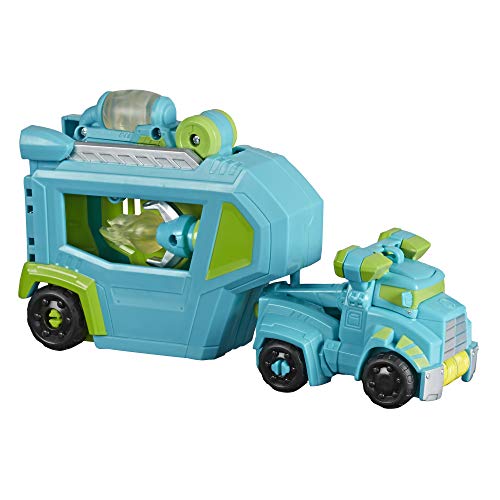 Transformers Playskool Heroes Rescue Bots Academy Kommandozentrale Hoist – verwandelbares Spielzeug mit Anhänger, aufleuchtendes Zubehör von Transformers