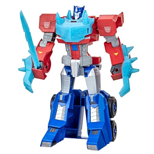 Transformers Spielzeug Bumblebee Cyberverse Adventures Roll N’ Change Optimus Prime Figur, ab 6 Jahren, 25 cm von Transformers