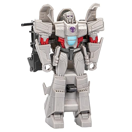 Transformers Spielzeug EarthSpark 1-Step Flip Changer Megatron, 10 cm große Action-Figur, Roboterspielzeug für Kinder ab 6 Jahren von Transformers