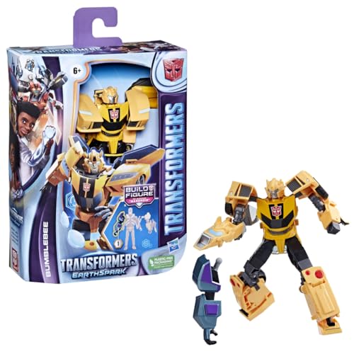 Transformers Spielzeug EarthSpark Deluxe-Klasse Bumblebee, 12,5 cm große Action-Figur, Roboterspielzeug für Kinder ab 6 von Transformers