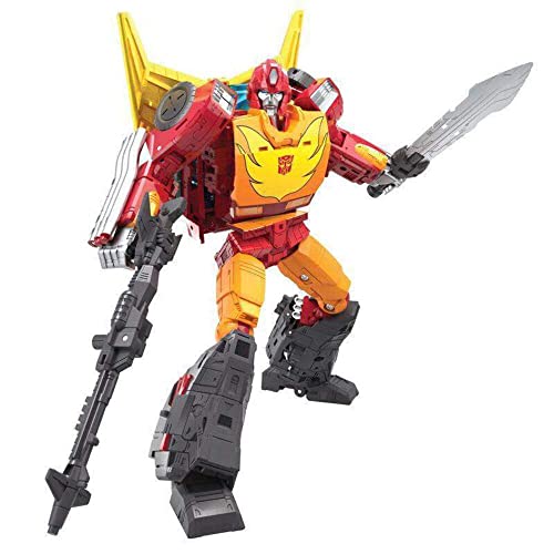 Transformers Spielzeug Generations War for Cybertron: Kingdom Commander WFC-K29 Rodimus Prime mit Anhänger Figur, Kinder ab 8 Jahren, 19 cm von Transformers