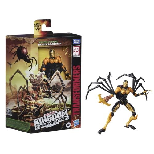 Transformers Spielzeug Generations War for Cybertron: Kingdom Deluxe WFC-K5 Blackarachnia Action-Figur Kinder ab 8 Jahren, 14 cm F0670 von Transformers