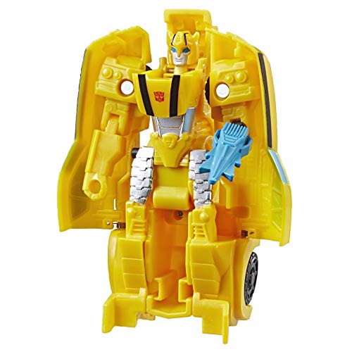 Transformers Spielzeuge Cyberverse Action Attackers 1-Step Changer Bumblebee Action-Figur – Wiederholbare Sting Shot Action Attacke – Für Kinder ab 6 Jahren, 10,5 cm von Transformers