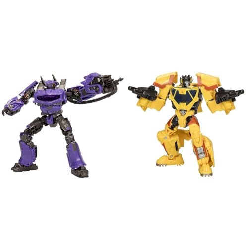 Transformers Studio Series Voyager-Klasse Bumblebee 110 Shockwave Action-Figur & Studio Series Deluxe Bumblebee 111 Concept Art Sunstreaker Action-Figur von Transformers