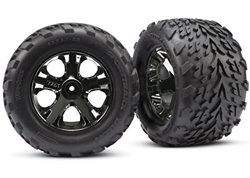 Traxxas 3669A Montierte, geklebte Reifen und Räder, Schwarz, 2.8-Inch von TRAXXAS