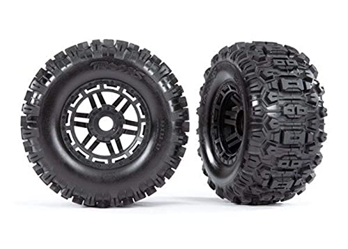 TRAXXAS Sledgehammer Reifen Set DUAL-Profil 2.8/3.6 INKL. FELGE FÜR TRAXXAS MAXX (2) von TRAXXAS