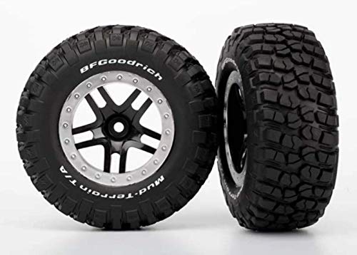 Traxxas BFGoodrich KM2 Reifen Auf Split-Spoke Felgen Schwarz 12mm von TRAXXAS