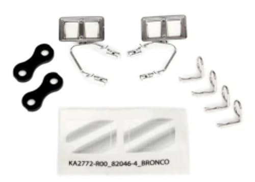 Traxxas Seiten-Spiegel, Chrome l&r, Retainers (2), Body Clips (4) von TRAXXAS