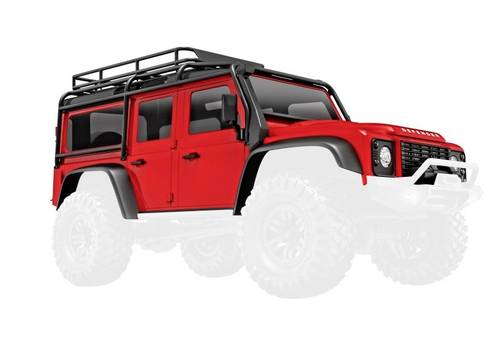 Traxxas TRX-9712-RED Crawler-Karosserie TRX-4M Defender, rot von Traxxas