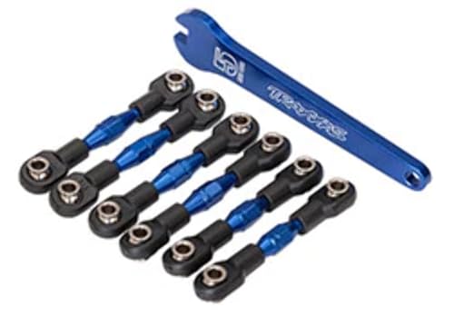 Traxxas Turnbuckles Alu blau CamberLinks 32mm v(2)/28mm h(2) Toe Lin von TRAXXAS