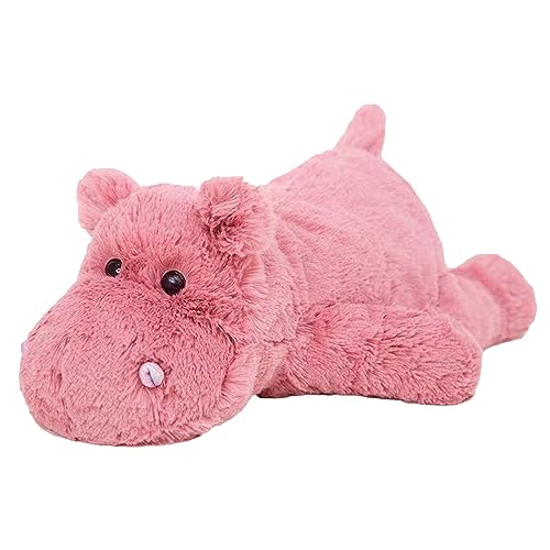 Trayosin Kuscheltier Rosa Nilpferd Stofftier superweiches Plüsch, niedliches Plüschtier zum Kuscheln und Spielen, Toys Plüsch für Kinder & Erwachsene Geburtstagsgeschenk (35cm,Rosa Nilpferd) von Trayosin