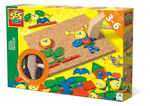 Ses 00926 Hämmerchen Tick Fantasie Motorikspielzeug, Kreatives Bastelset, für Kinder ab 3 Jahren von SES Creative