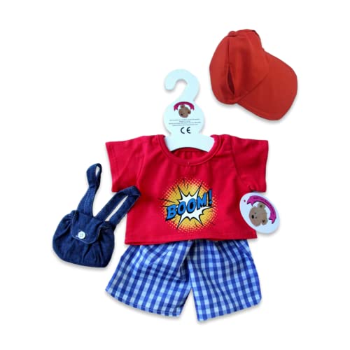 Build a Bear fit Teddy Bear Clothes Boom! Outfit & Denim Backpack von TreeVillage