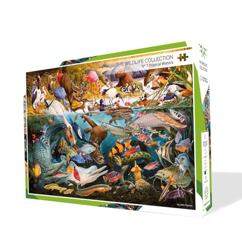 Treecer TRE-WC07 The Wildlife Coll Tropical Waters 1000 pcs Puzzle, Multicolor von Treecer