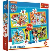 4 in 1 Puzzle - Paw Patrol (Kinderpuzzle) von Trefl S.A.