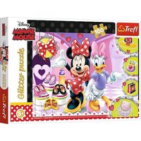 Disney Minnie Mouse Glitterpuzzle, Minnies Schmuckstücke (Kinderpuzzle) von Trefl S.A.