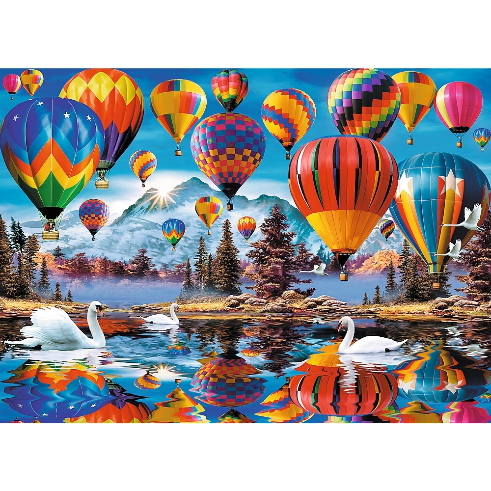 Trefl Wood Craft Holzpuzzle - Colorful Ballons 1000 Teile Puzzle Trefl-20143 von Trefl Wood Craft