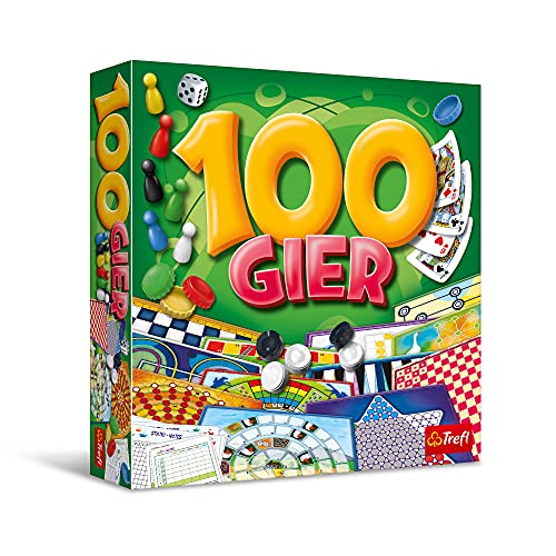 100 Spiele, Set, Klassisches Spiel für die ganze Familie, Planschspiele und Gesellschaften, Kartenspiele und Knochen bekannte Planschspiele, Vertikal, Köpfe und Karten für Erwachsene und Kinder ab 5 Jahre 100 Spiele, Set, Klassisches Spiel für die ganze Familie, Planschspiele und Gesellschaften, Kartenspiele und Knochen bekannte Planschspiele, Vertikal, Köpfe und Karten für Erwachsene und Kinder ab 5 Jahre von Trefl
