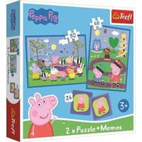 2 in 1 Puzzles + Memo Peppa Pig von Iden, Ilja Maximilian