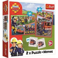 2 in 1 Puzzles + Memos Feuerwehrmann Sam von PBS Deutschland GmbH & Co.KG