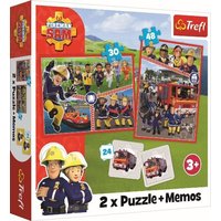 2 in 1 Puzzles + Memos Feuerwehrmann Sam 2 in 1 Puzzles + Memos Feuerwehrmann Sam von Trefl
