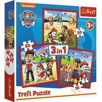 3 in 1 Puzzle Paw Patrol von Trefl