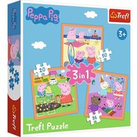 3 in 1 Puzzle Peppa Pig von Trefl S.A.