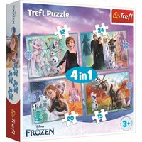 4 in 1 Puzzle 12,15, 20, 24 Teile Frozen von Trefl