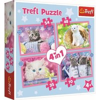 4 in 1 Puzzle 35, 48, 54, 70 Teile - Katzen 4 in 1 Puzzle 35, 48, 54, 70 Teile - Katzen von Trefl