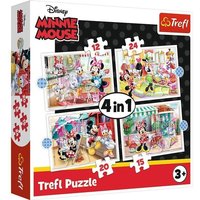 4 in 1 Puzzle - Disney Minnie Mouse (Kinderpuzzle) von Trefl S.A.