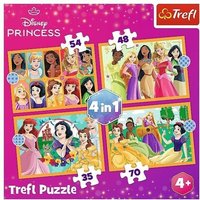 4 in 1 Puzzle - Disney Princess von Trefl