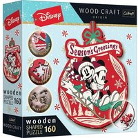 Holz Puzzle 160 Disney - Mickey und Minni's Weihnachtsabenteuer von Trefl