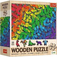 Holz Puzzle 500+1 - Regenbogen Schmetterlinge Holz Puzzle 500+1 - Regenbogen Schmetterlinge von Trefl