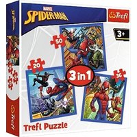 Marvel Spiderman, 3 in 1 Puzzle (Kinderpuzzle) von Trefl