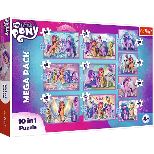 Megapack 10 in 1 Puzzles - My Little Pony, 4x20/3x35/3x48 Teile von Trefl