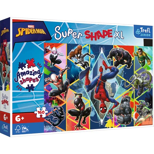 Junior Super Shape XL Puzzle 160 Teile - Marvel Spiderman von Trefl