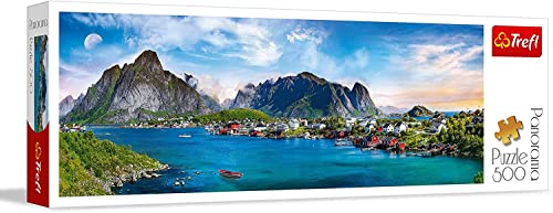 Trefl 916 29500 EA 500 Teile, Panorama, Premium Quality, für Erwachsene und Kinder ab 10 Jahren 500pcs Lofoten Archipelago Norway, Coloured von Trefl